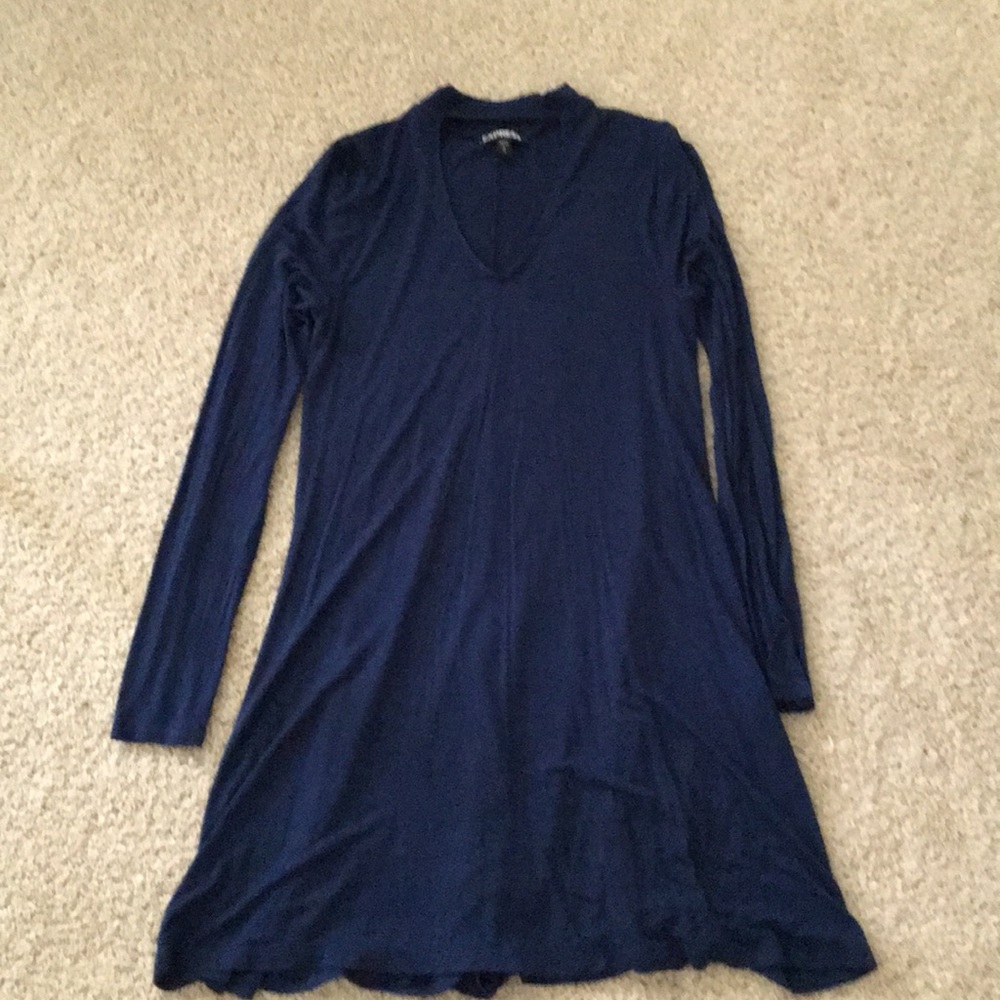 Express trapeze dress with choker detail